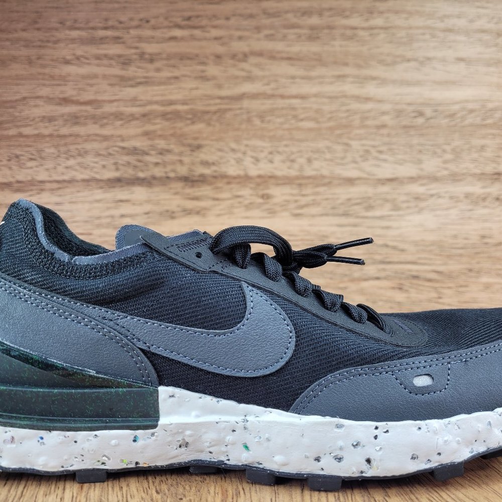 Nike Waffle One Crater Black Grey Fog Sneakers Shoes DH7751-001 Men's Size 9.5
